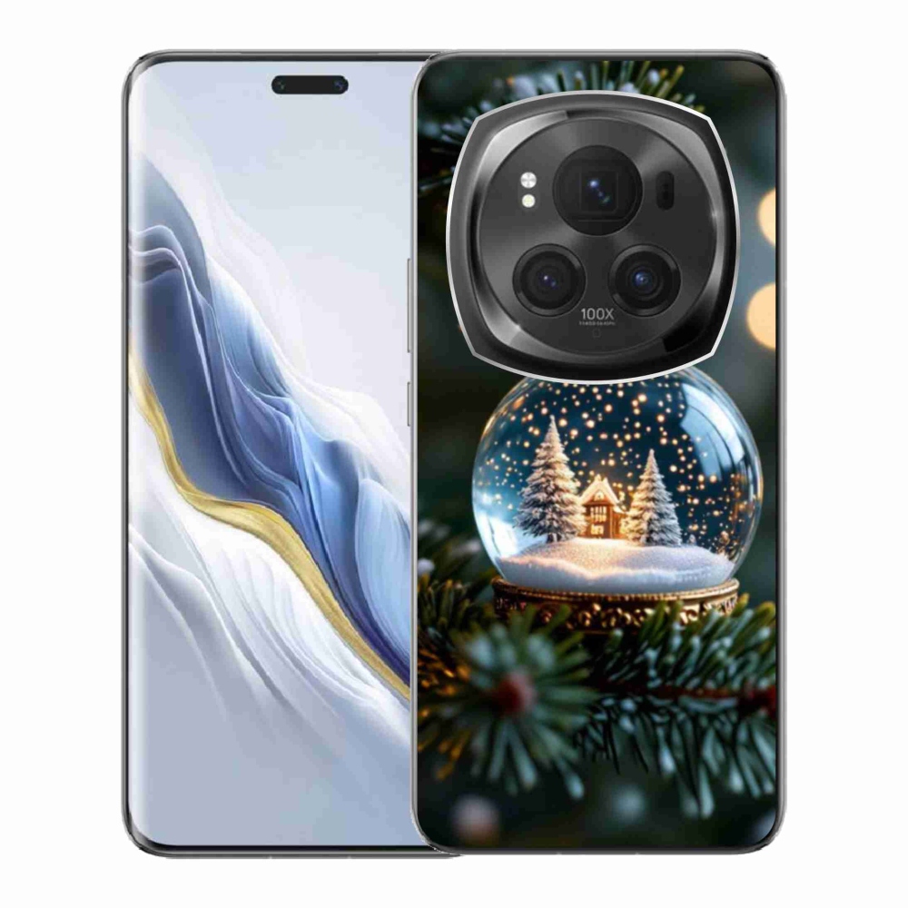 Gelový kryt mmCase na Honor Magic 6 Pro 5G - vánoční koule 2