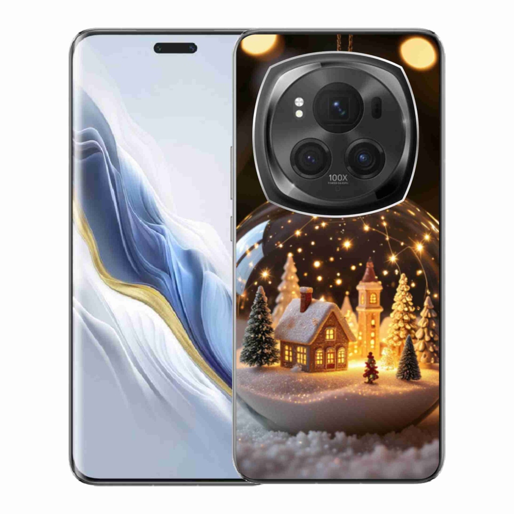 Gelový kryt mmCase na Honor Magic 6 Pro 5G - vánoční koule 3