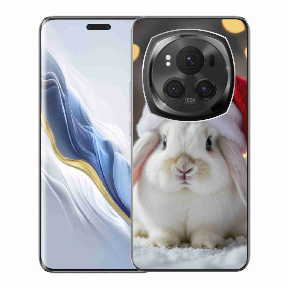 Gelový kryt mmCase na Honor Magic 6 Pro 5G - vánoční králík