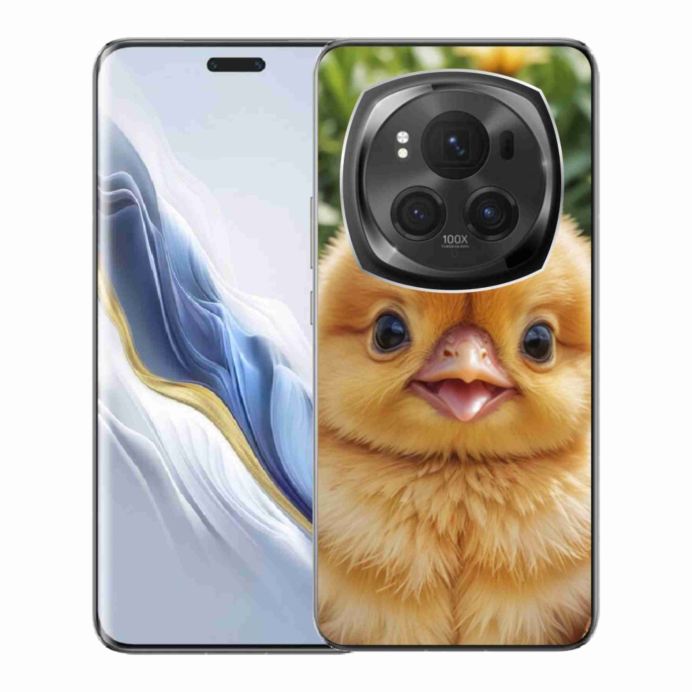 Gelový kryt mmCase na Honor Magic 6 Pro 5G - veselé kuřátko