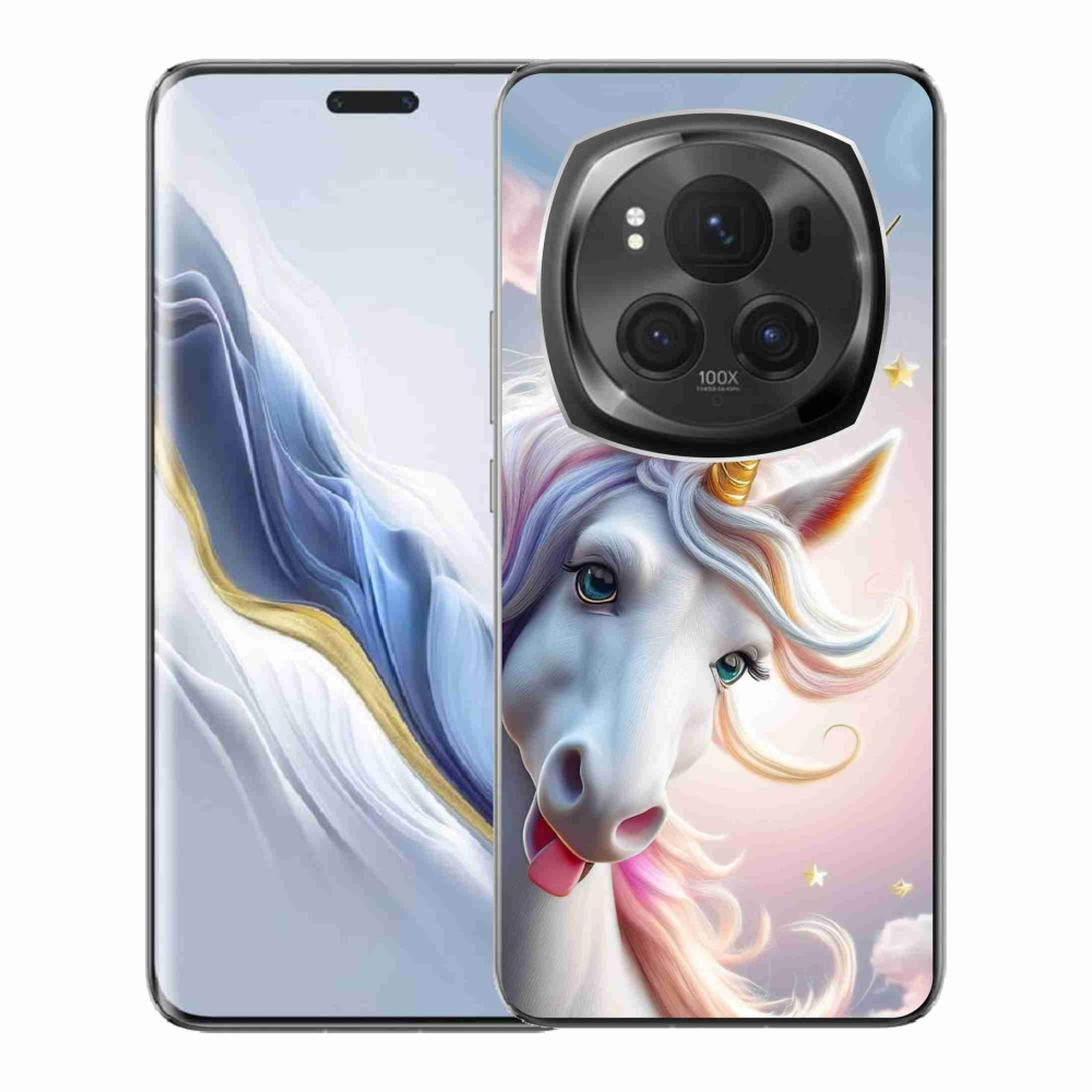 Gelový kryt mmCase na Honor Magic 6 Pro 5G - veselý jednorožec