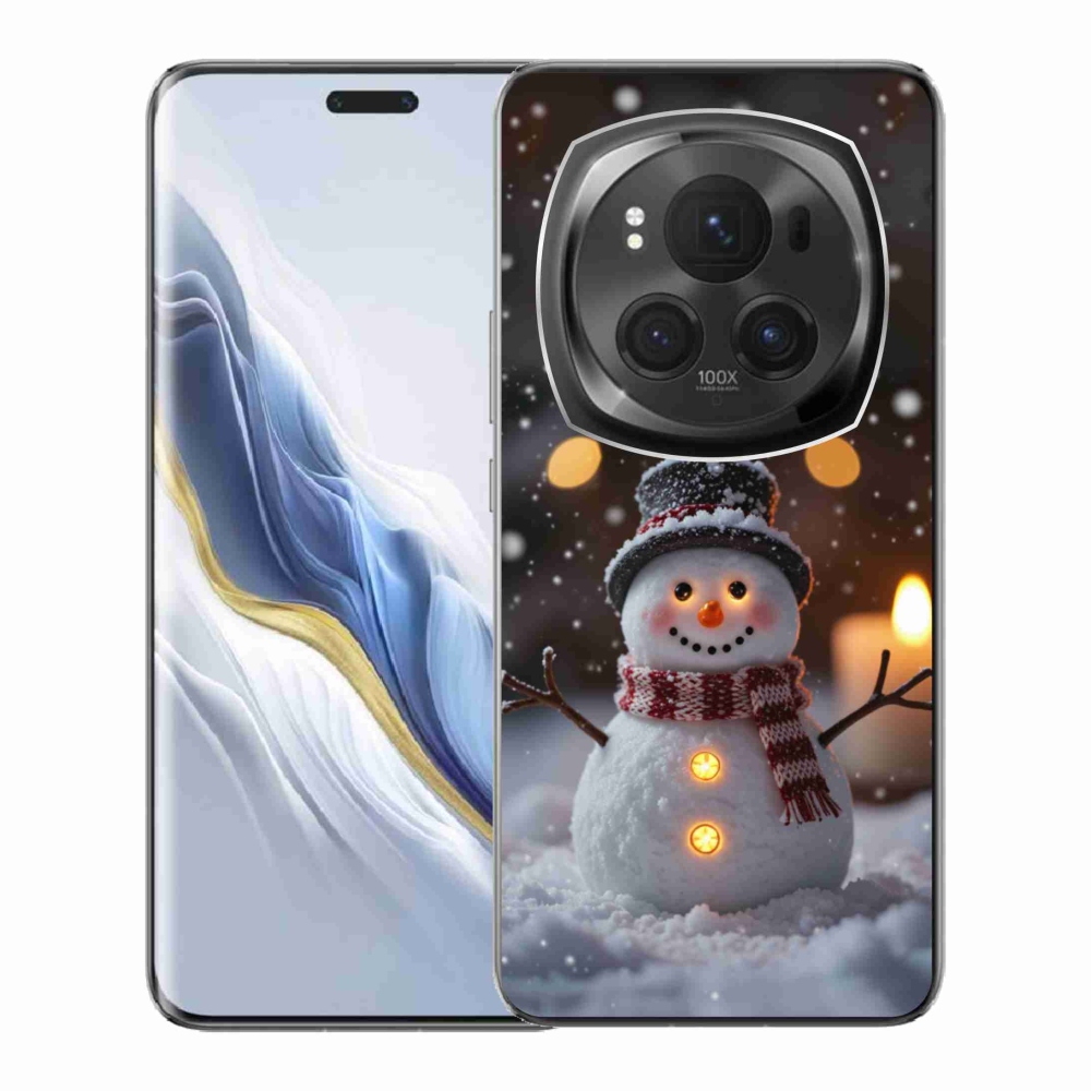 Gelový kryt mmCase na Honor Magic 6 Pro 5G - veselý sněhulák