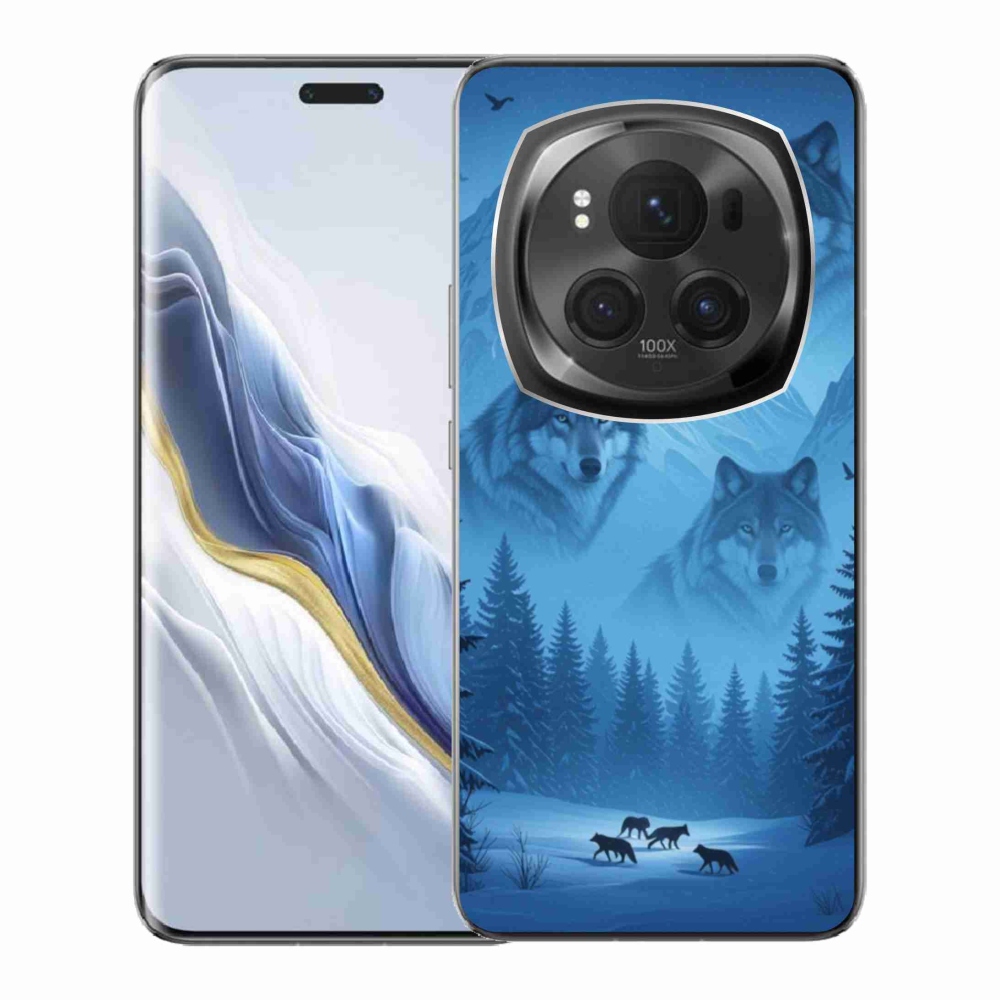 Gelový kryt mmCase na Honor Magic 6 Pro 5G - vlčí smečka