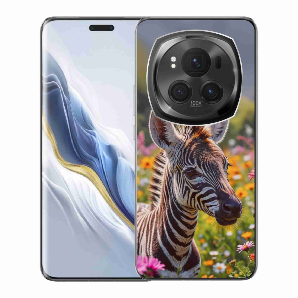 Gelový kryt mmCase na Honor Magic 6 Pro 5G - zebra na louce