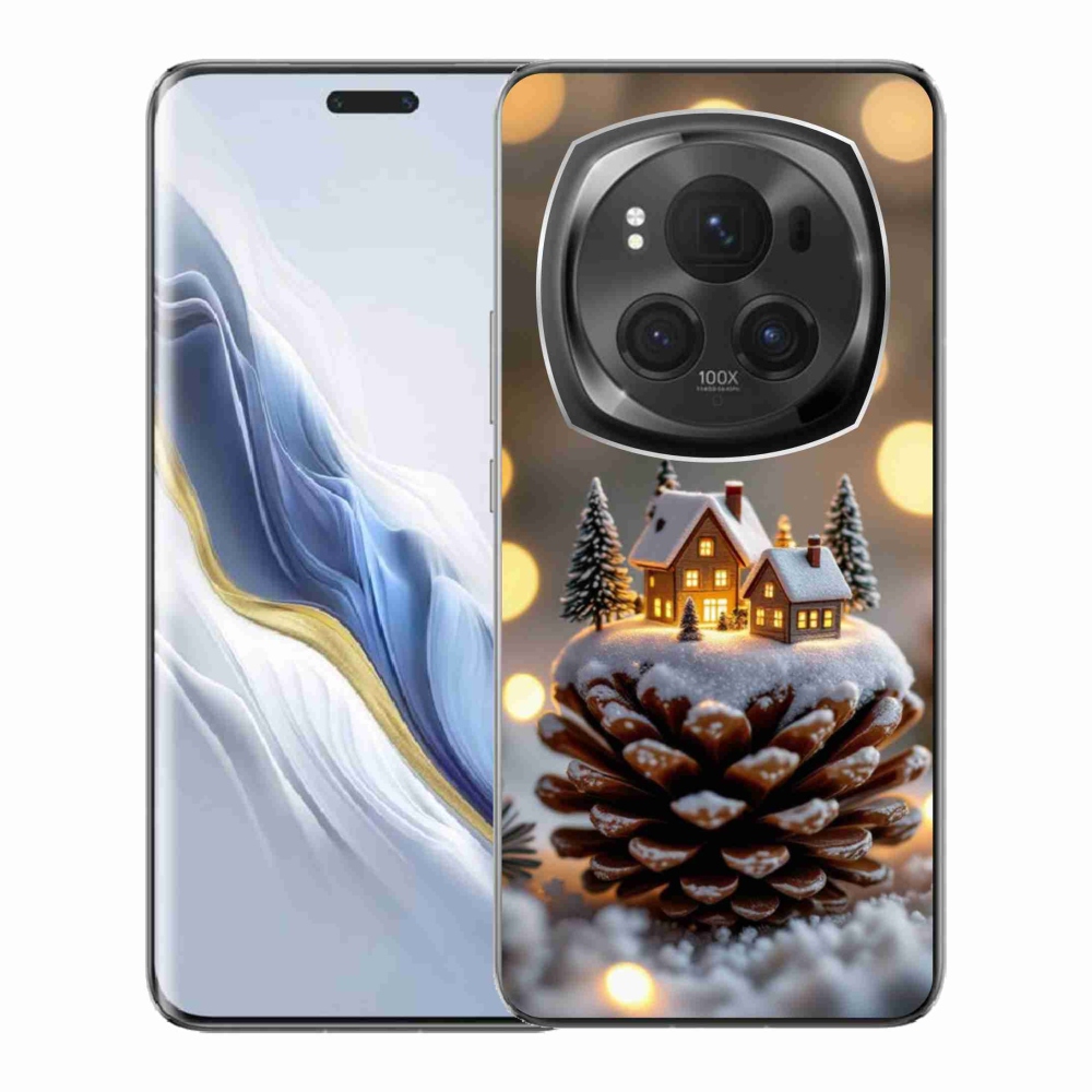 Gelový kryt mmCase na Honor Magic 6 Pro 5G - zimní vesnička