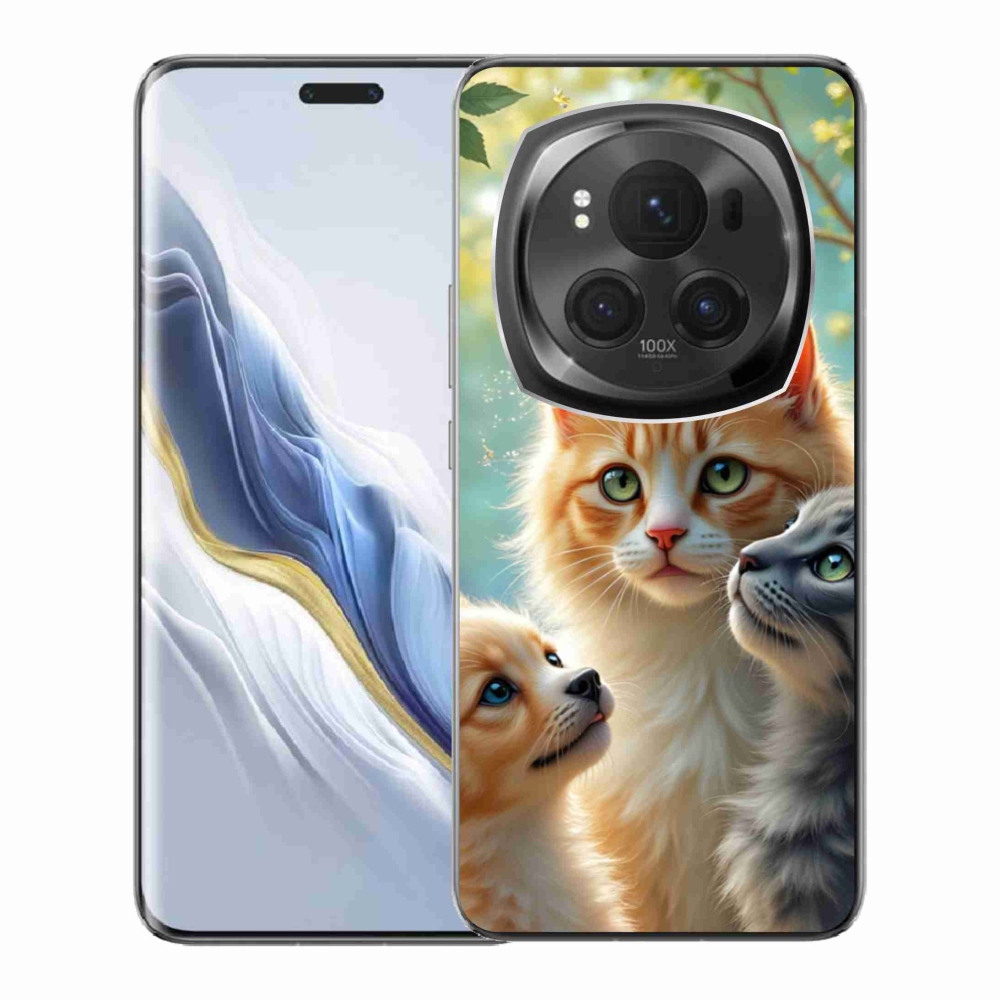 Gelový kryt mmCase na Honor Magic 6 Pro 5G - zvířecí přátelství 2
