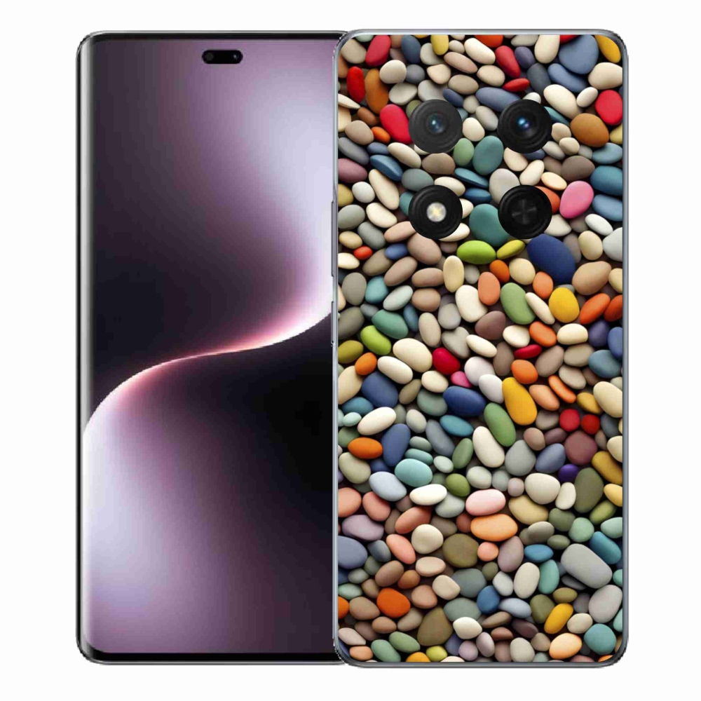 Gelový kryt mmCase na Honor Magic 7 Lite 5G - barevné kamínky 2