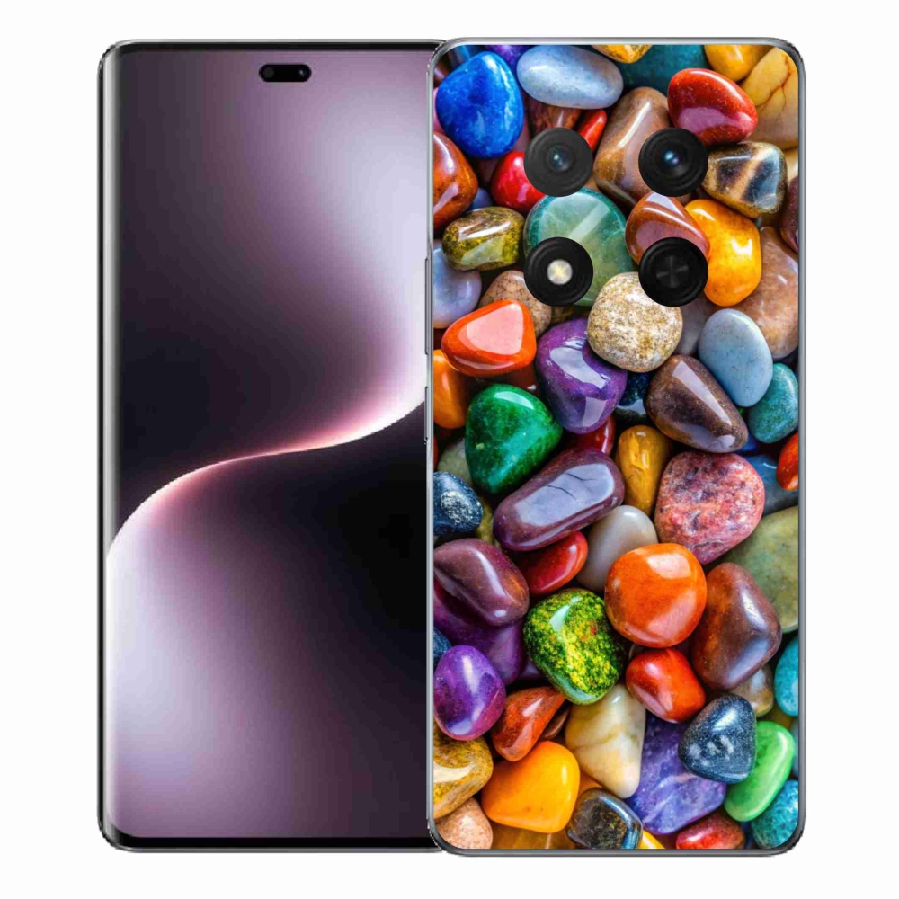 Gelový kryt mmCase na Honor Magic 7 Lite 5G - barevné kamínky