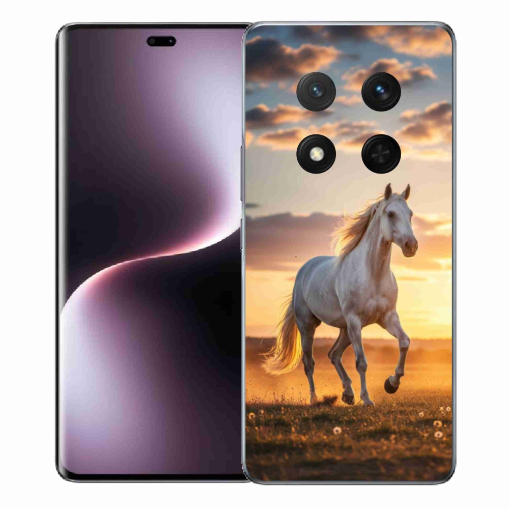 Gelový kryt mmCase na Honor Magic 7 Lite 5G - běžící bílý kůň 2