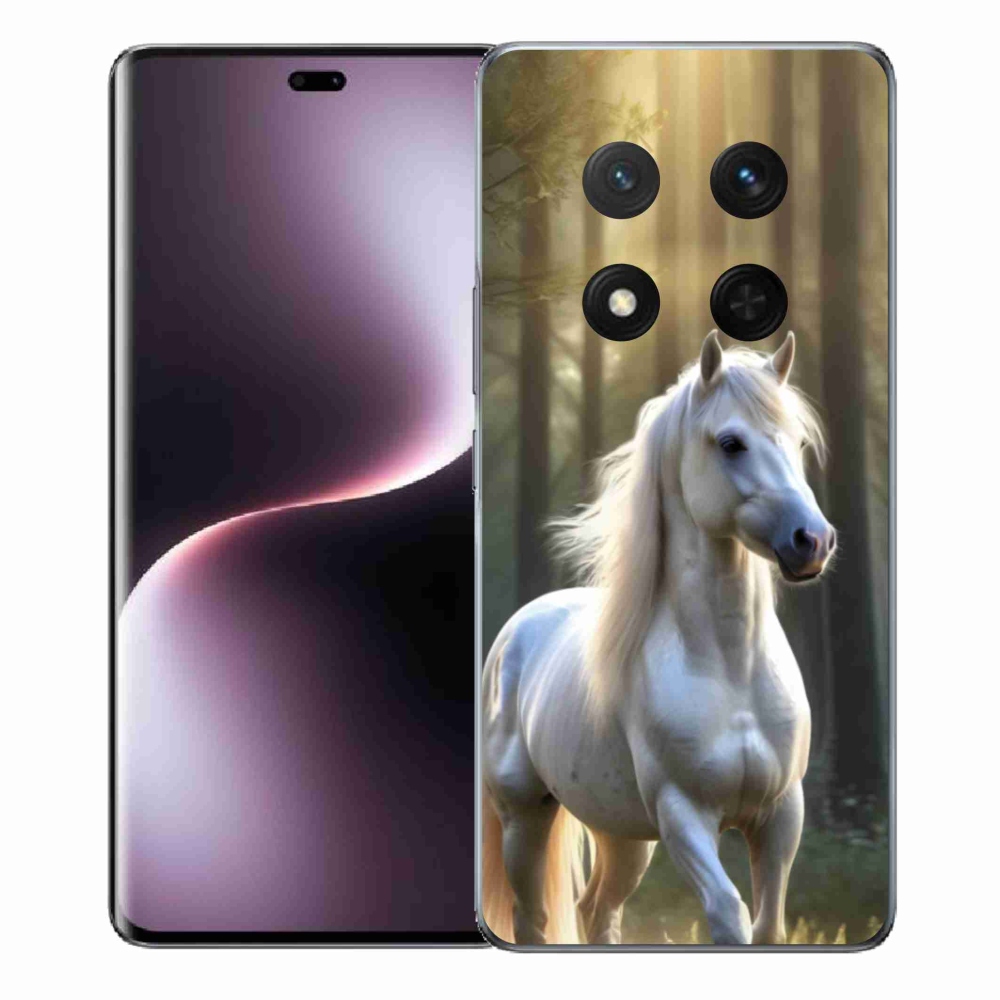 Gelový kryt mmCase na Honor Magic 7 Lite 5G - bílý kůň 3
