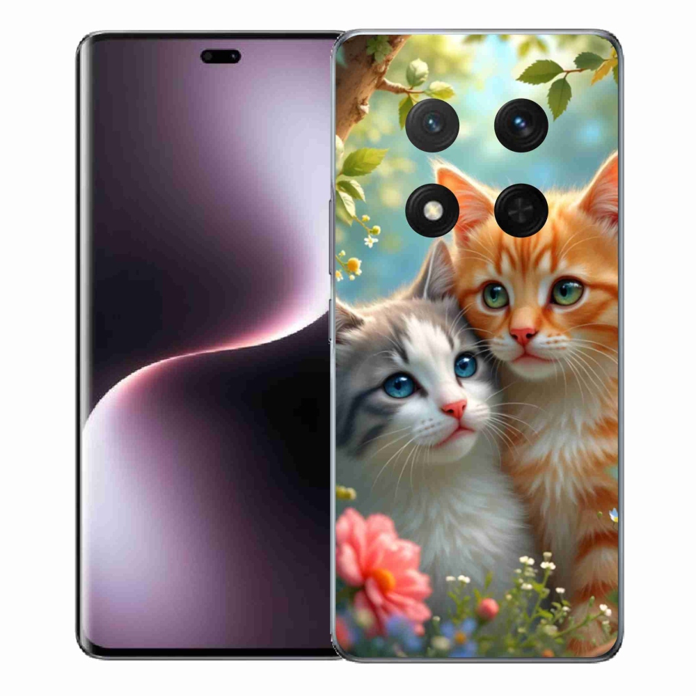 Gelový kryt mmCase na Honor Magic 7 Lite 5G - kočičí láska 2
