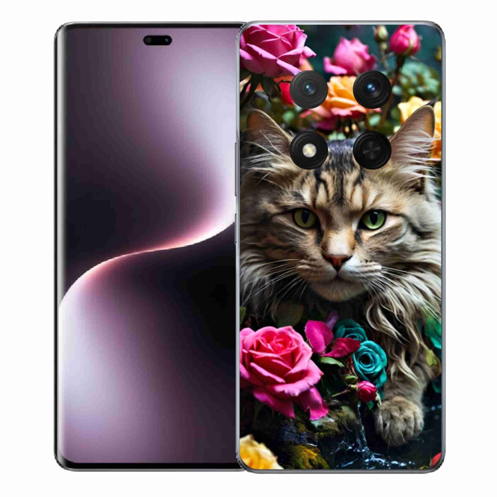 Gelový kryt mmCase na Honor Magic 7 Lite 5G - kočíčí pohled 2