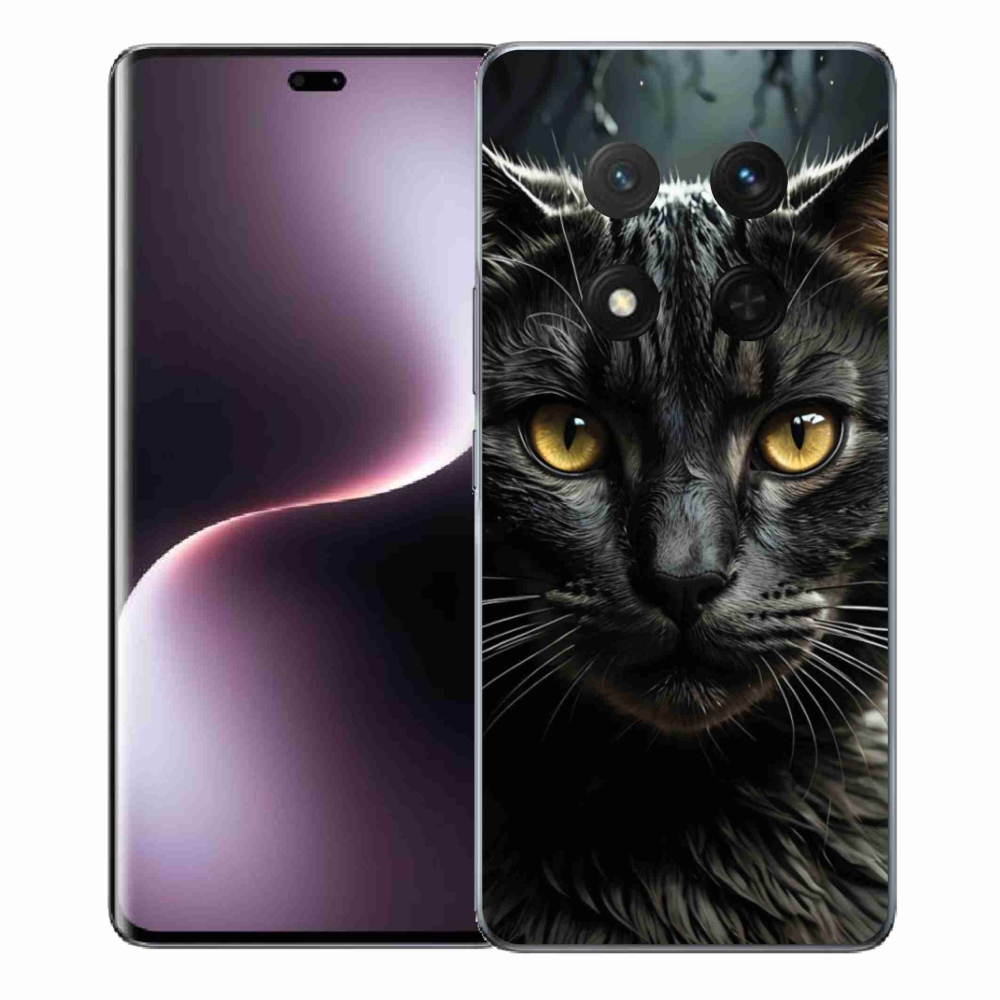 Gelový kryt mmCase na Honor Magic 7 Lite 5G - kočičí pohled 3