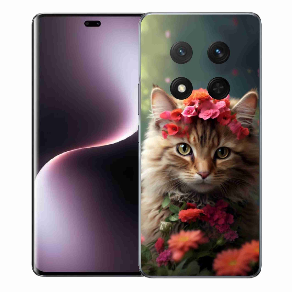 Gelový kryt mmCase na Honor Magic 7 Lite 5G - kočíčí princezna