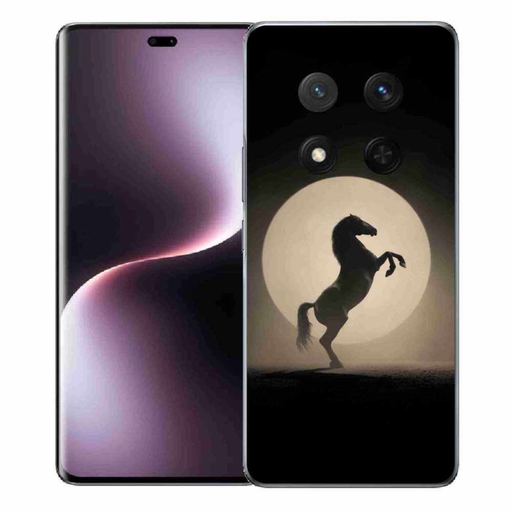Gelový kryt mmCase na Honor Magic 7 Lite 5G - kůň v siluetě