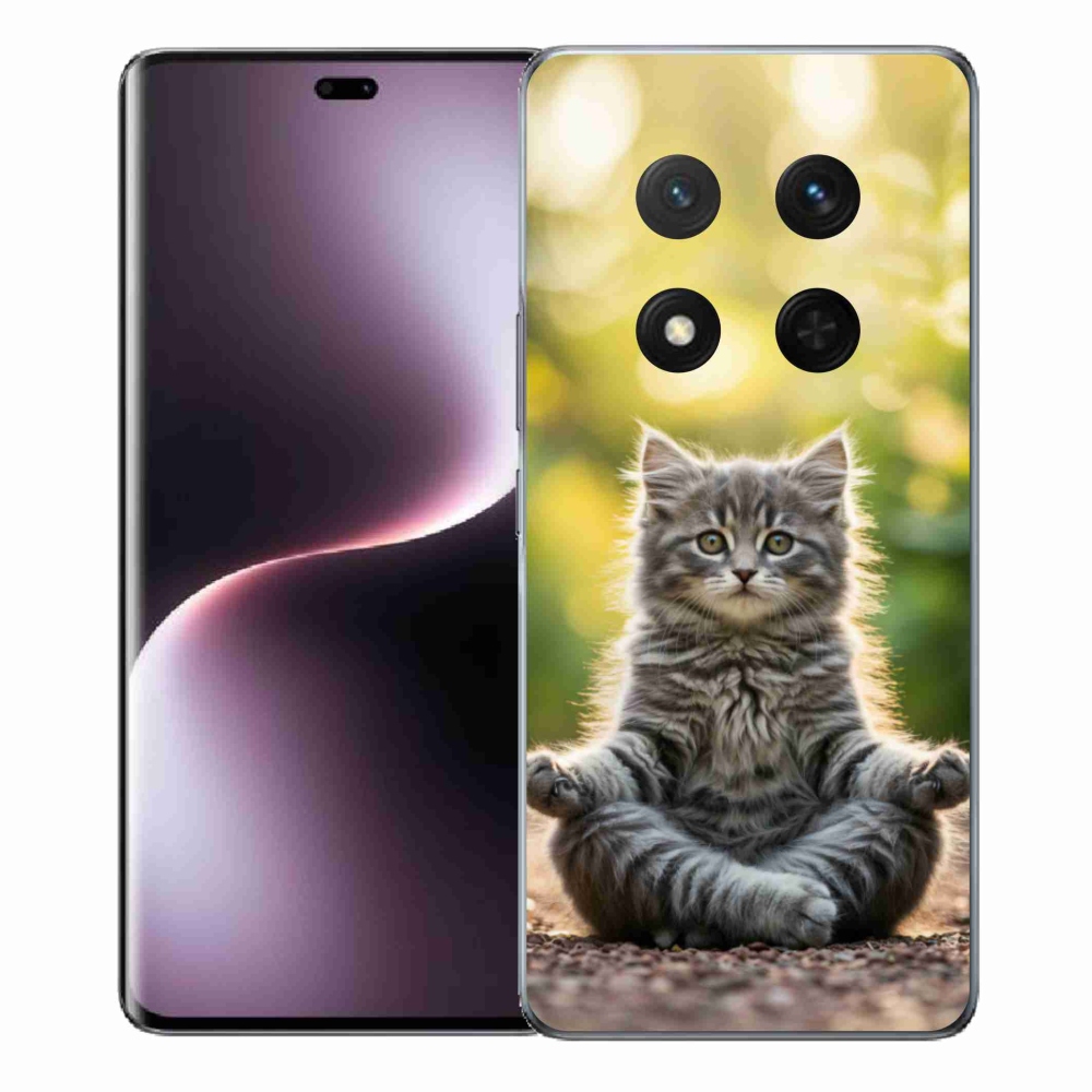 Gelový kryt mmCase na Honor Magic 7 Lite 5G - meditující kotě