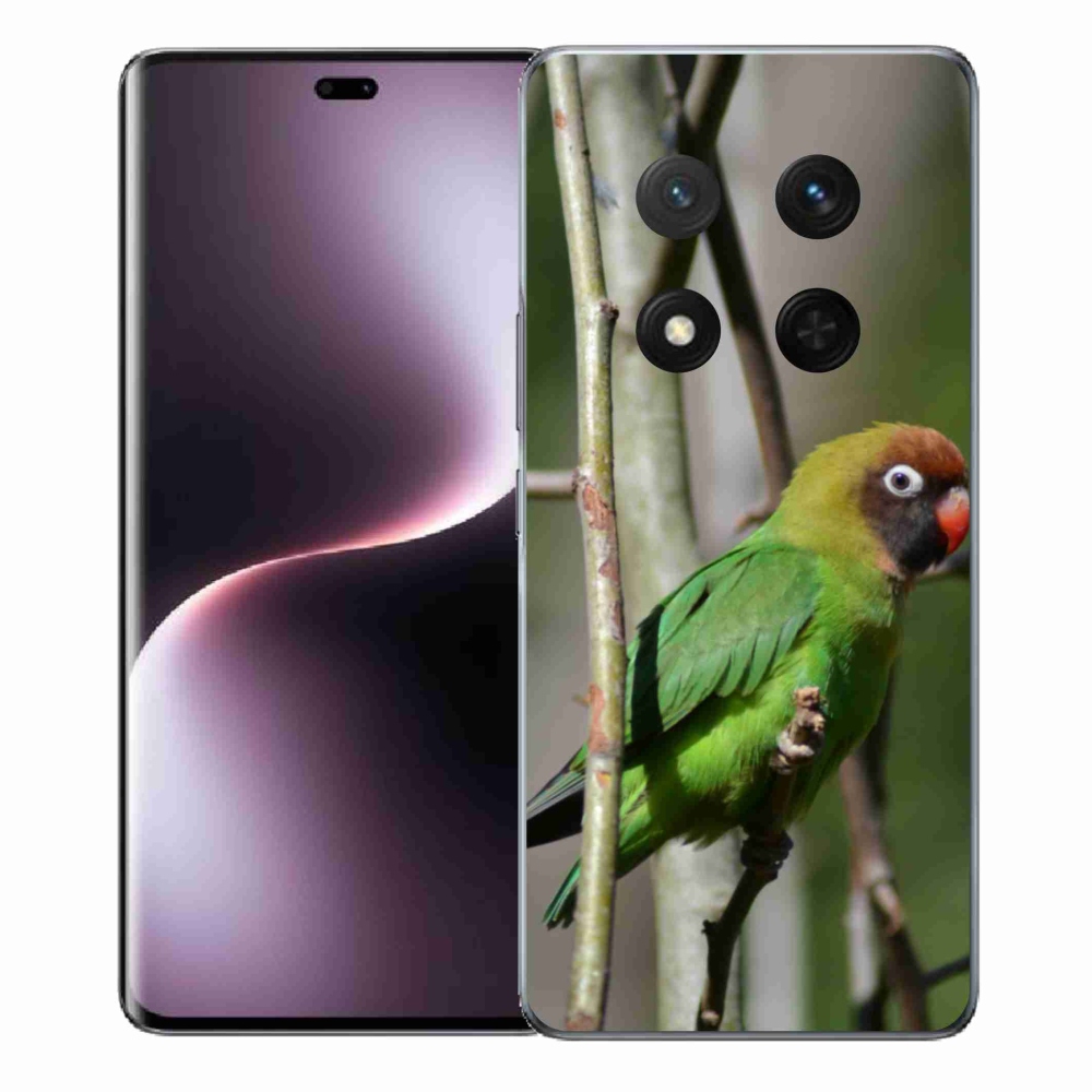 Gelový kryt mmCase na Honor Magic 7 Lite 5G - papoušek agapornis