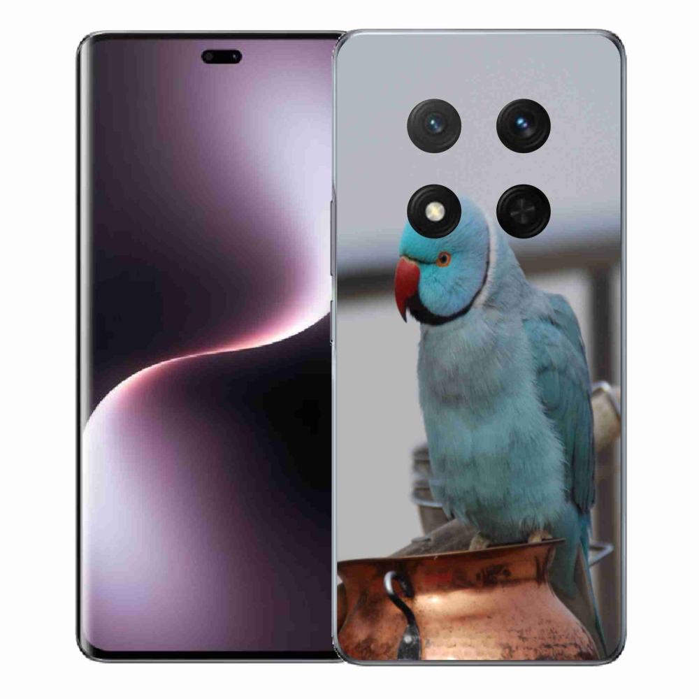 Gelový kryt mmCase na Honor Magic 7 Lite 5G - papoušek alexandr modrý