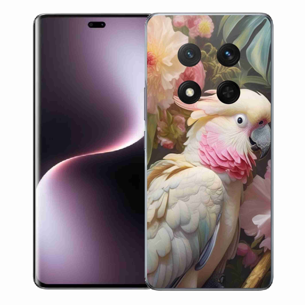 Gelový kryt mmCase na Honor Magic 7 Lite 5G - papoušek kakadu růžový 2