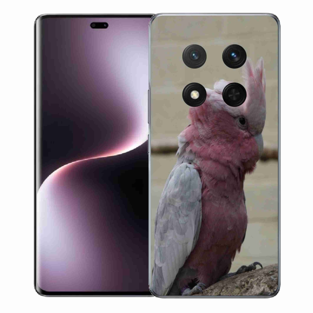 Gelový kryt mmCase na Honor Magic 7 Lite 5G - papoušek kakadu růžový