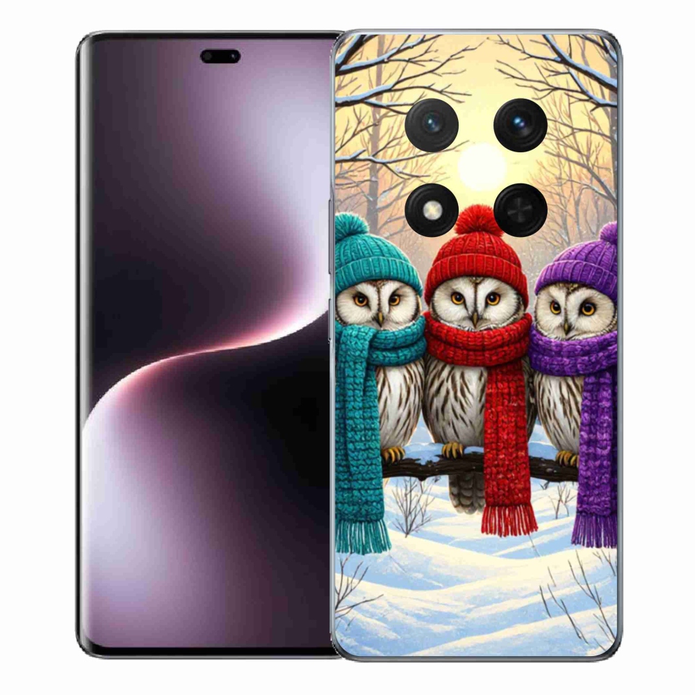 Gelový kryt mmCase na Honor Magic 7 Lite 5G - soví přátelé