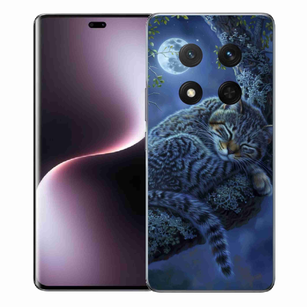 Gelový kryt mmCase na Honor Magic 7 Lite 5G - spící kočka