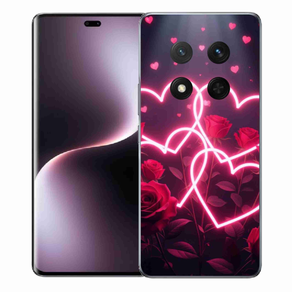 Gelový kryt mmCase na Honor Magic 7 Lite 5G - srdce lásky