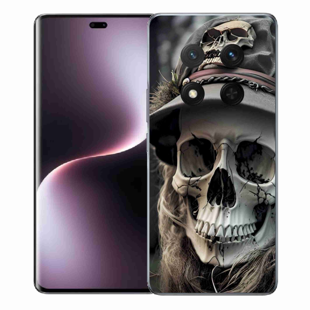 Gelový kryt mmCase na Honor Magic 7 Lite 5G - temná lebka