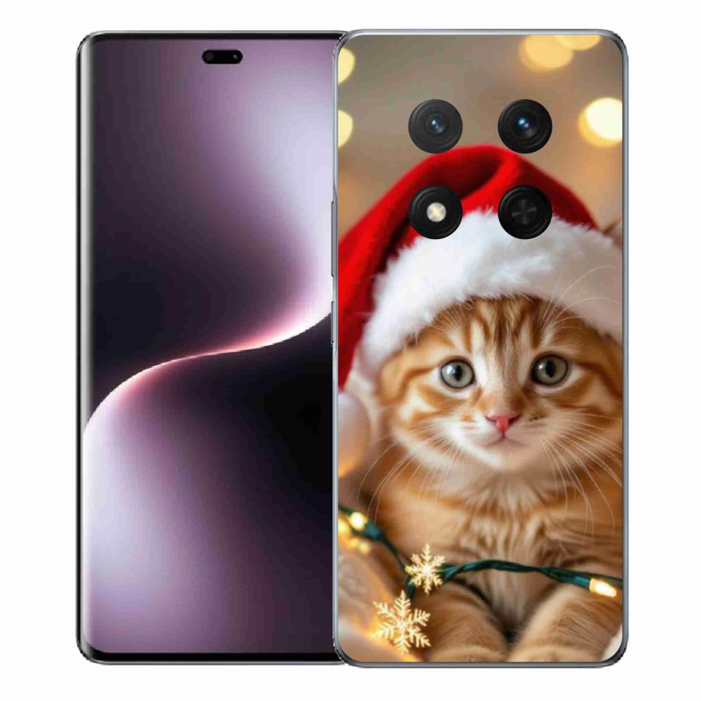 Gelový kryt mmCase na Honor Magic 7 Lite 5G - vánoční kotě