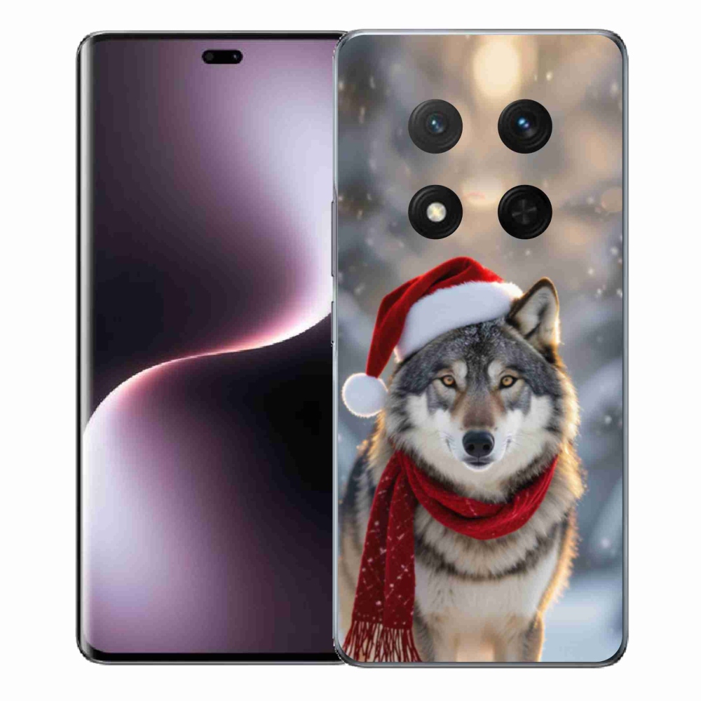 Gelový kryt mmCase na Honor Magic 7 Lite 5G - vánoční vlk