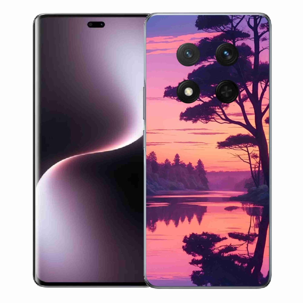 Gelový kryt mmCase na Honor Magic 7 Lite 5G - západ slunce nad jezerem
