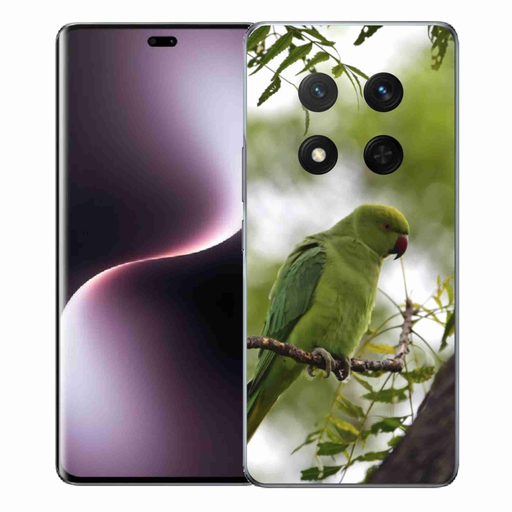 Gelový kryt mmCase na Honor Magic 7 Lite 5G - zelený papoušek
