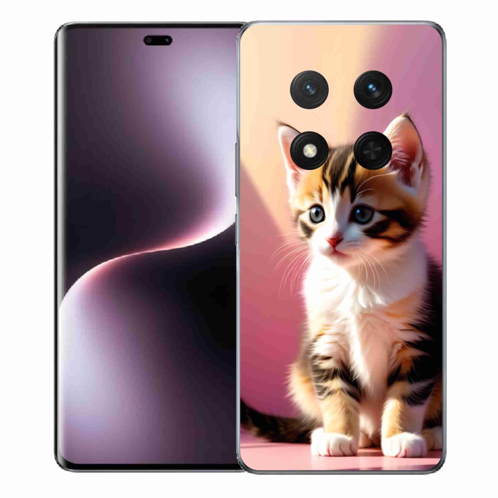 Gelový kryt mmCase na Honor Magic 7 Lite 5G - zvědavé kotě 2