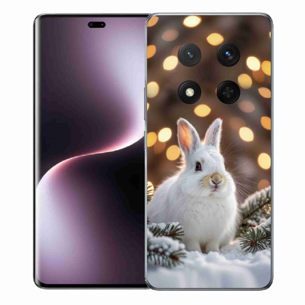 Gelový kryt mmCase na Honor Magic 7 Lite - bílý zajíc