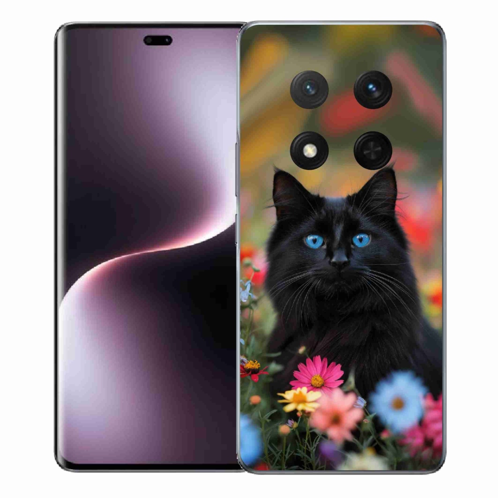 Gelový kryt mmCase na Honor Magic 7 Lite - černé kotě 4