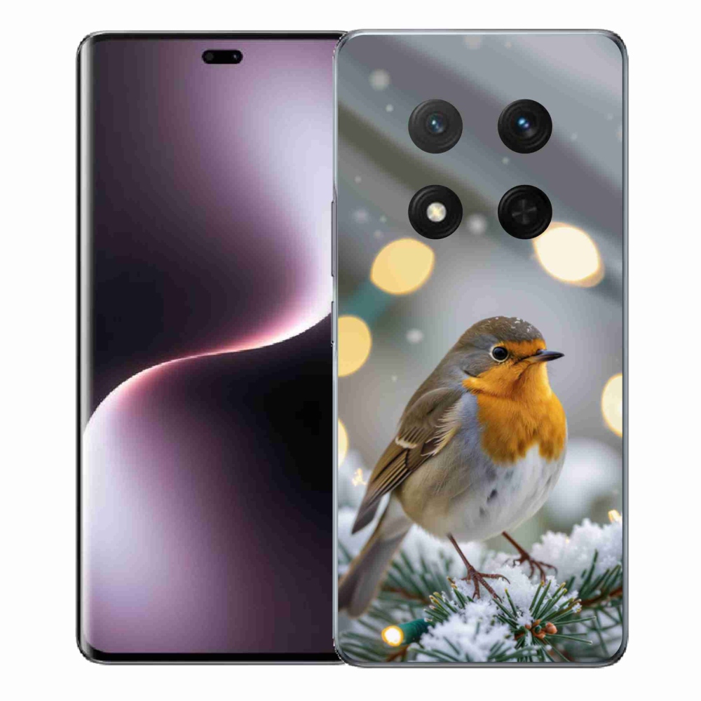 Gelový kryt mmCase na Honor Magic 7 Lite - červenka v zimě