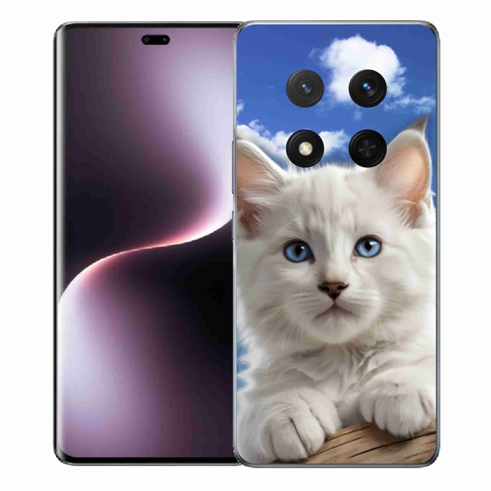 Gelový kryt mmCase na Honor Magic 7 Lite - kotě a oblaka