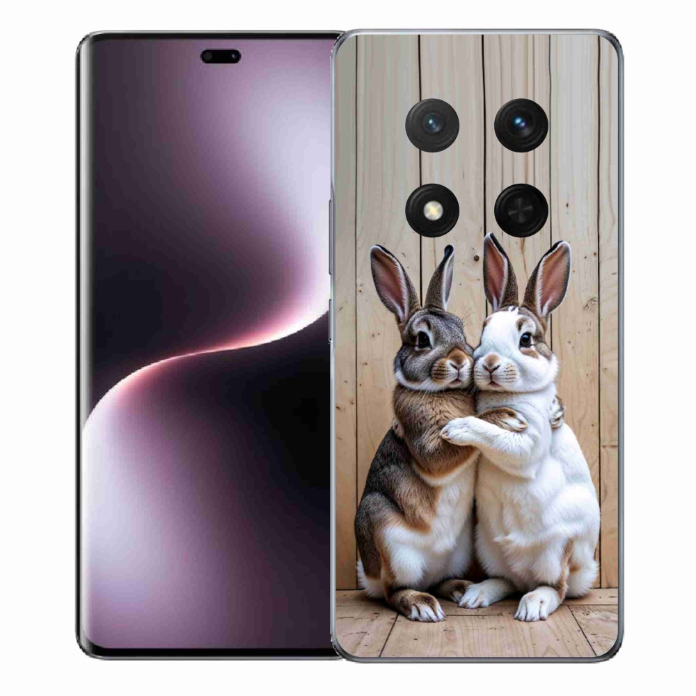 Gelový kryt mmCase na Honor Magic 7 Lite - králičí pár
