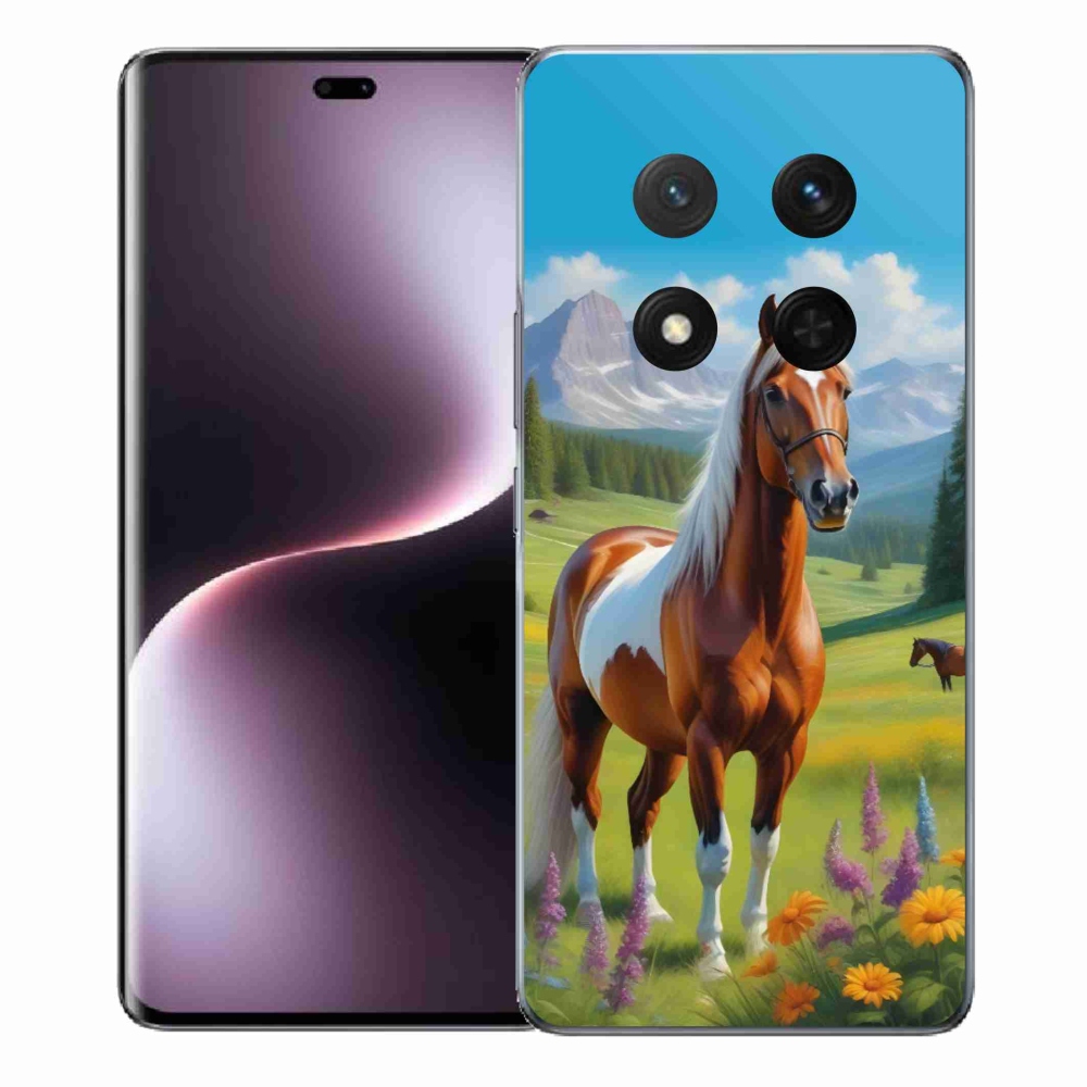 Gelový kryt mmCase na Honor Magic 7 Lite - kůň na louce