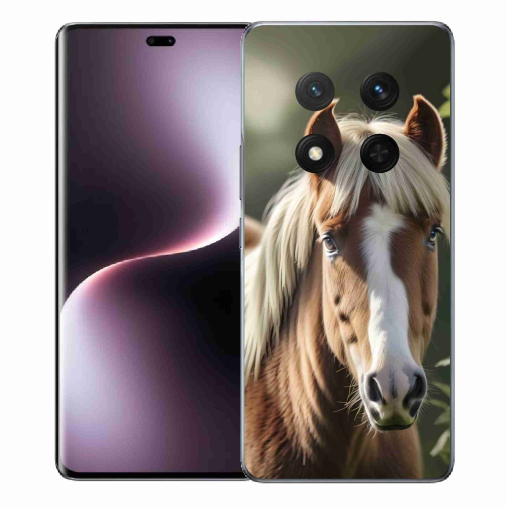 Gelový kryt mmCase na Honor Magic 7 Lite - kůň se světlou hřívou