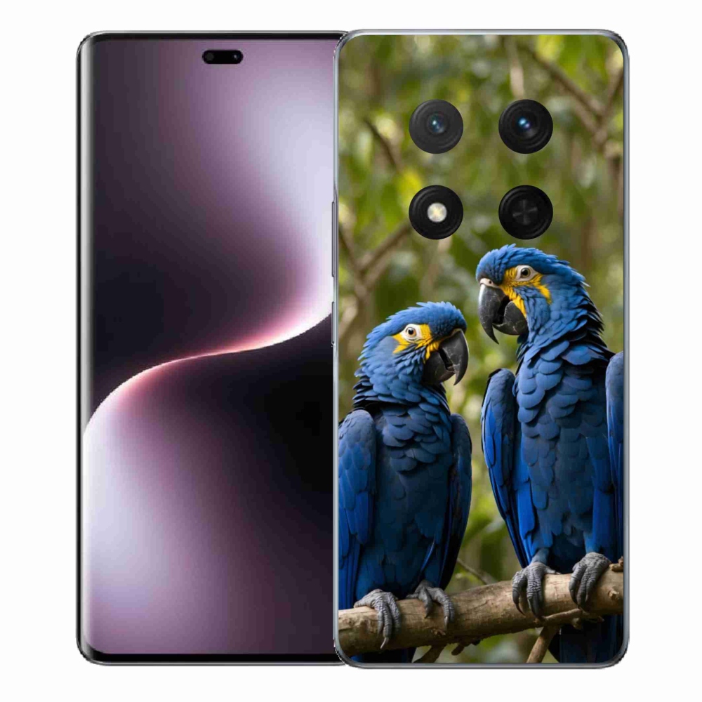 Gelový kryt mmCase na Honor Magic 7 Lite - papouščí duo