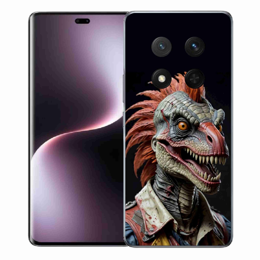 Gelový kryt mmCase na Honor Magic 7 Lite - punk dinosaurus
