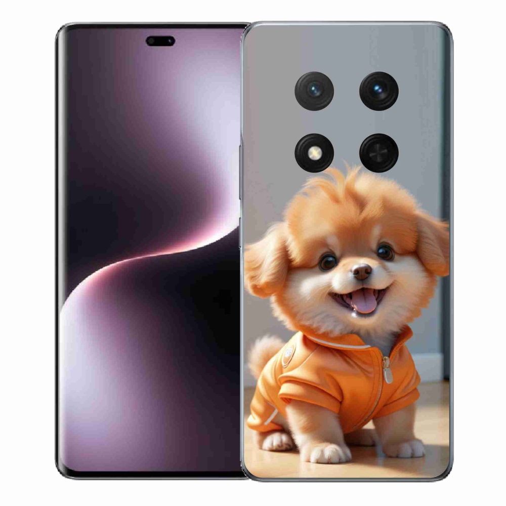 Gelový kryt mmCase na Honor Magic 7 Lite - roztomilý pomeranian v mikině
