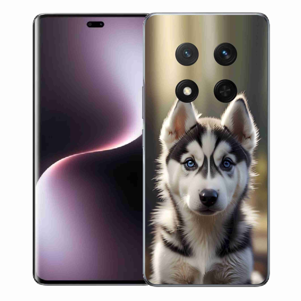 Gelový kryt mmCase na Honor Magic 7 Lite - roztomilý sibiřský husky