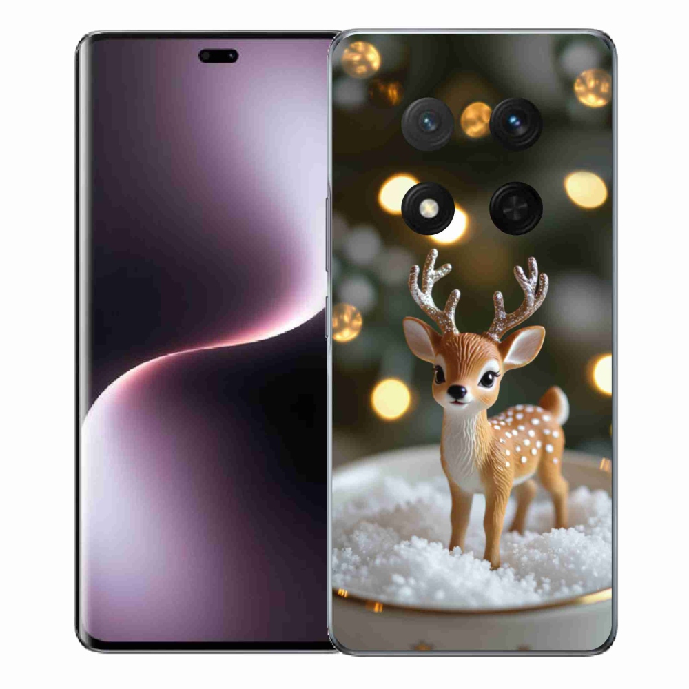 Gelový kryt mmCase na Honor Magic 7 Lite - roztomilý vánoční jelen