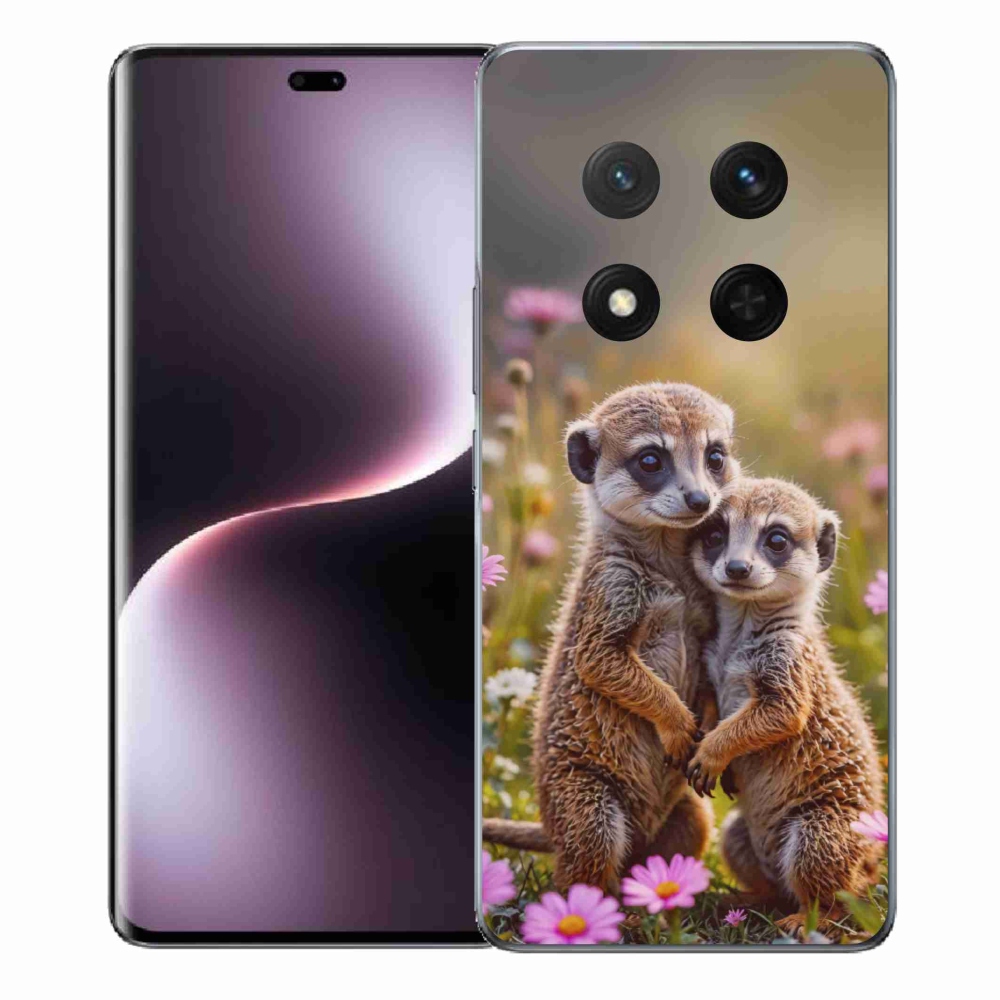 Gelový kryt mmCase na Honor Magic 7 Lite - surikatí duo
