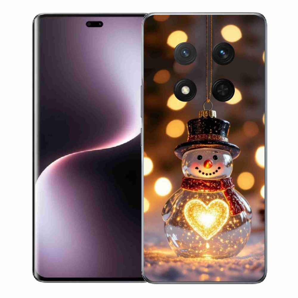 Gelový kryt mmCase na Honor Magic 7 Lite - svítící vánoční sněhulák
