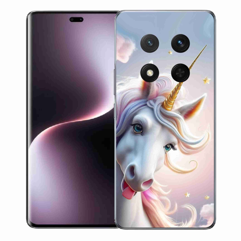 Gelový kryt mmCase na Honor Magic 7 Lite - veselý jednorožec