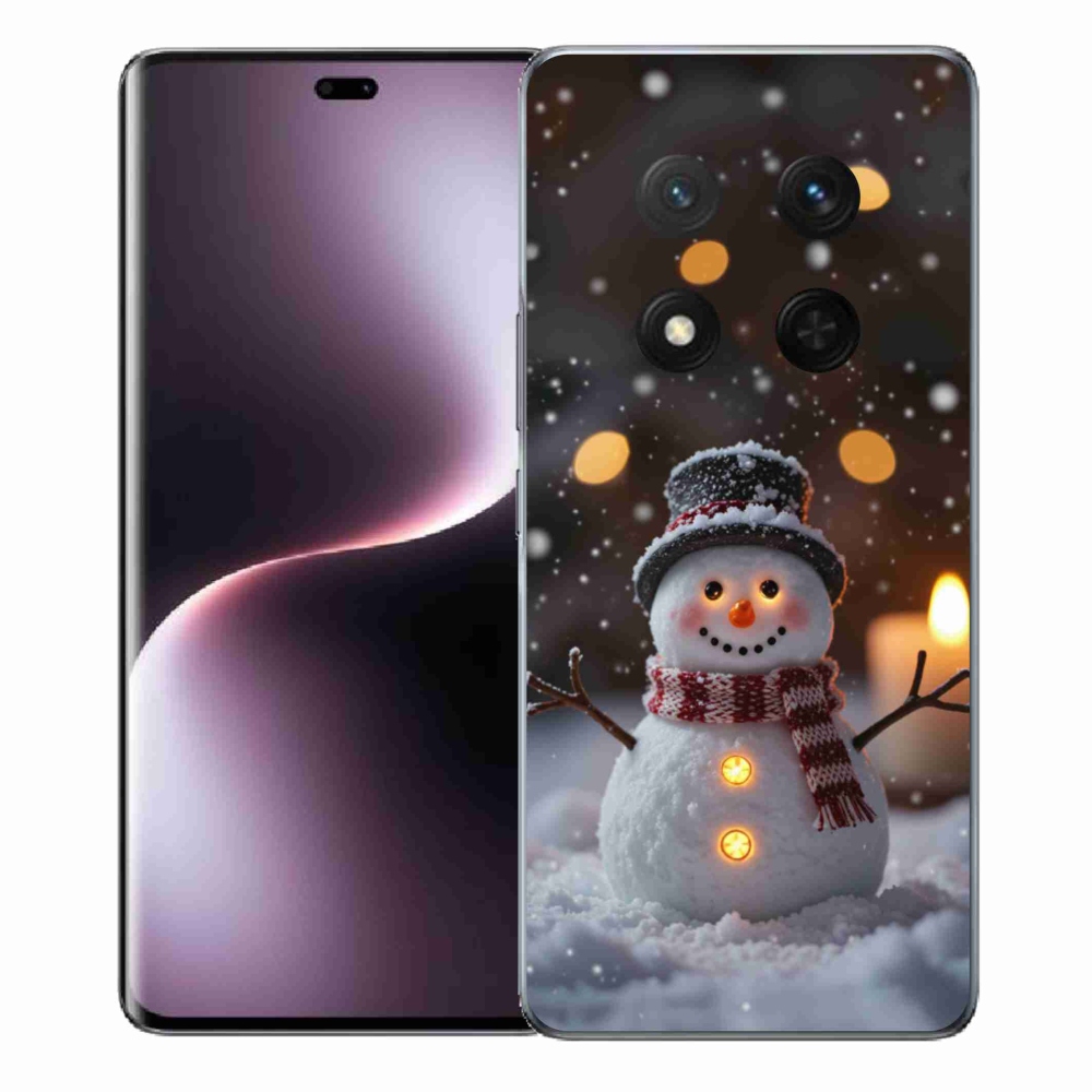 Gelový kryt mmCase na Honor Magic 7 Lite - veselý sněhulák