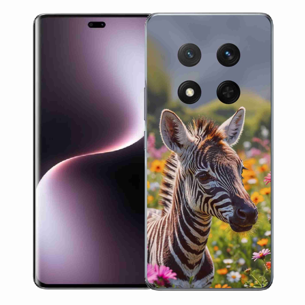 Gelový kryt mmCase na Honor Magic 7 Lite - zebra na louce